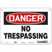 Safety Sign 7 in x 10 in Aluminum