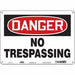 Safety Sign 10 inx14 in Polyethylene