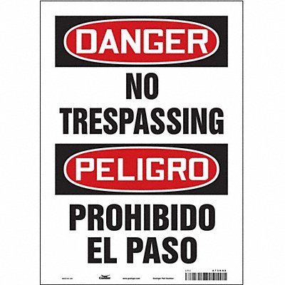 Safety Sign 14 in x 10 in Vinyl