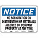 Safety Sign 10 in x 14 in Polyethylene