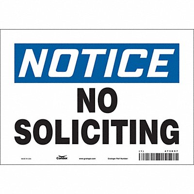Safety Sign 7 in x 10 in Vinyl