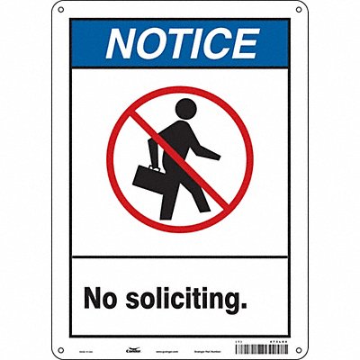 Safety Sign 14 in x 10 in Polyethylene