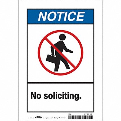 Safety Sign 10 in x 7 in Vinyl