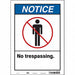 Safety Sign 14 in x 10 in Vinyl