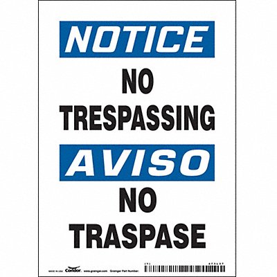 J7002 Safety Sign 7 in x 5 in Vinyl
