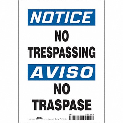 J7002 Safety Sign 10 inx7 in Vinyl