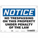 Safety Sign 7 in x 10 in Aluminum