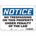 Safety Sign 7 in x 10 in Polyethylene
