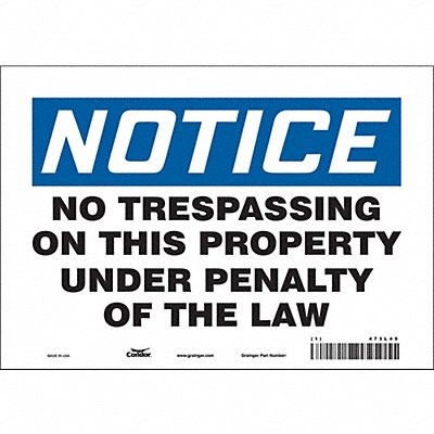 Safety Sign 7 in x 10 in Vinyl