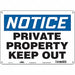 Safety Sign 10 in x 14 in Aluminum