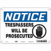 Safety Sign 7 in x 10 in Aluminum