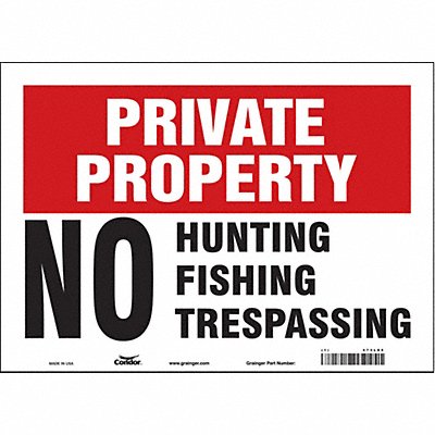 Safety Sign 10 in x 14 in Vinyl