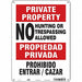 Safety Sign 14 inx10 in Aluminum