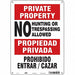 Safety Sign 14 in x 10 in Polyethylene