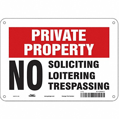 Safety Sign 7 in x 10 in Aluminum