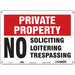Safety Sign 10 inx14 in Aluminum