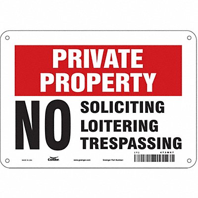Safety Sign 7 inx10 in Polyethylene