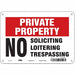 Safety Sign 7 inx10 in Polyethylene