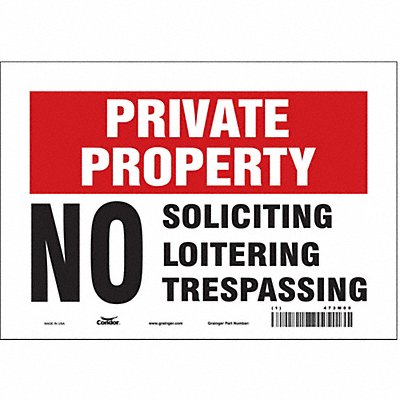 Safety Sign 7 in x 10 in Vinyl