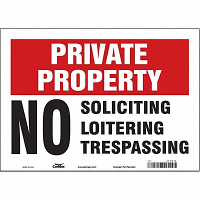 Safety Sign 10 inx14 in Vinyl