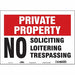 Safety Sign 10 inx14 in Vinyl