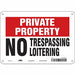 Safety Sign 7 in x 10 in Aluminum