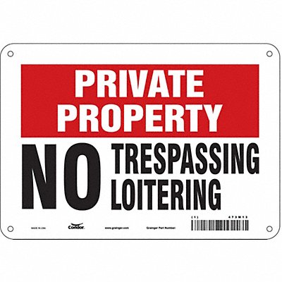 Safety Sign 7 inx10 in Polyethylene