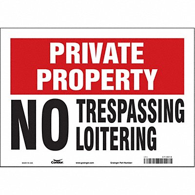 Safety Sign 10 inx14 in Vinyl