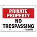 Safety Sign 7 in x 10 in Aluminum