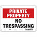 Safety Sign 7 inx10 in Polyethylene