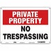 Safety Sign 10 inx14 in Polyethylene