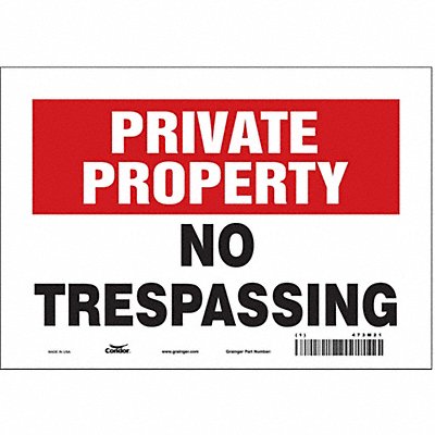 Safety Sign 7 inx10 in Vinyl