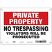 Safety Sign 7 in x 10 in Aluminum