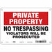 Safety Sign 7 in x 10 in Polyethylene