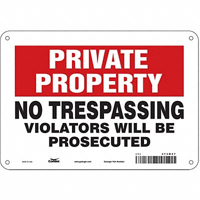Safety Sign 7 in x 10 in Vinyl