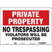 Safety Sign 10 in x 14 in Vinyl