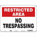 Safety Sign 10 inx14 in Polyethylene