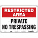 Safety Sign 10 inx14 in Polyethylene