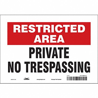 Safety Sign 7 in x 10 in Vinyl