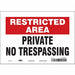 Safety Sign 7 in x 10 in Vinyl