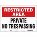 Safety Sign 10 in x 14 in Vinyl