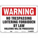 Safety Sign 10 in x 14 in Aluminum