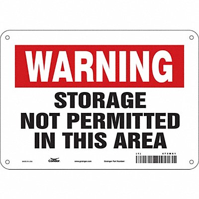 Safety Sign 7 in x 10 in Polyethylene