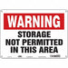 Safety Sign 10 in x 14 in Polyethylene