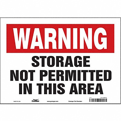 Safety Sign 10 in x 14 in Vinyl
