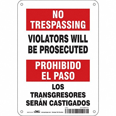 Safety Sign 10 inx7 in Polyethylene