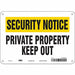 Safety Sign 7 in x 10 in Aluminum