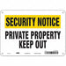 Safety Sign 7 inx10 in Polyethylene