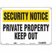 Safety Sign 10 in x 14 in Polyethylene