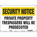 Safety Sign 10 inx14 in Aluminum